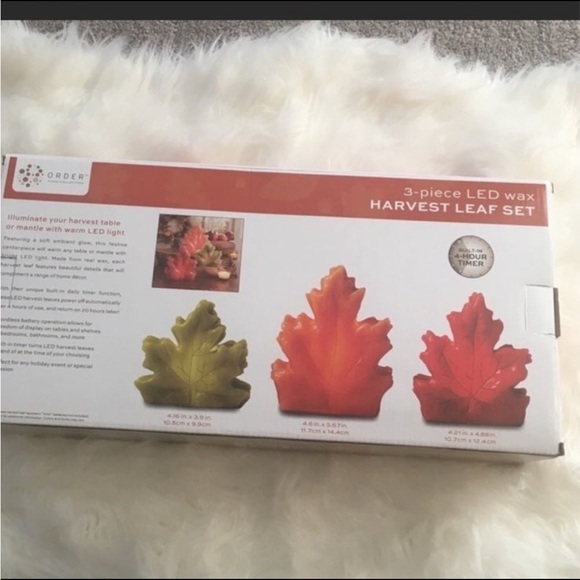 3-Piece LED WAX HARVEST LEAF SET - Picture 2 of 4